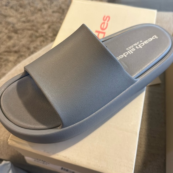 J/SLIDES SQUISH Grey EVA Platform Slides Size 9.5 or 10 - Picture 4 of 4